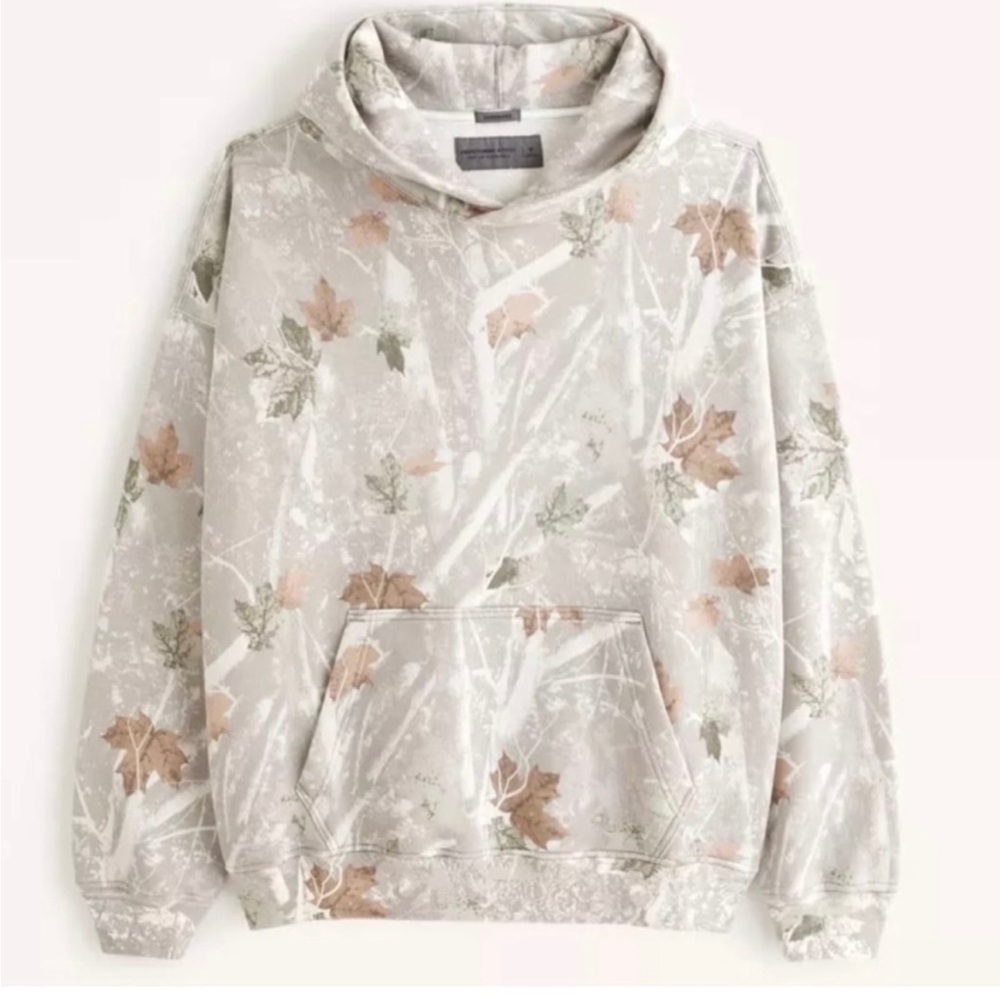 NWT :: Essential Popover Hoodie - Light Gray Camo